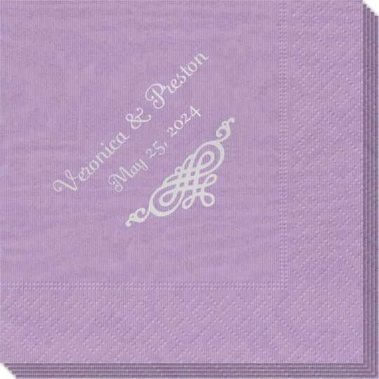 Very Special Scroll Moire Napkins
